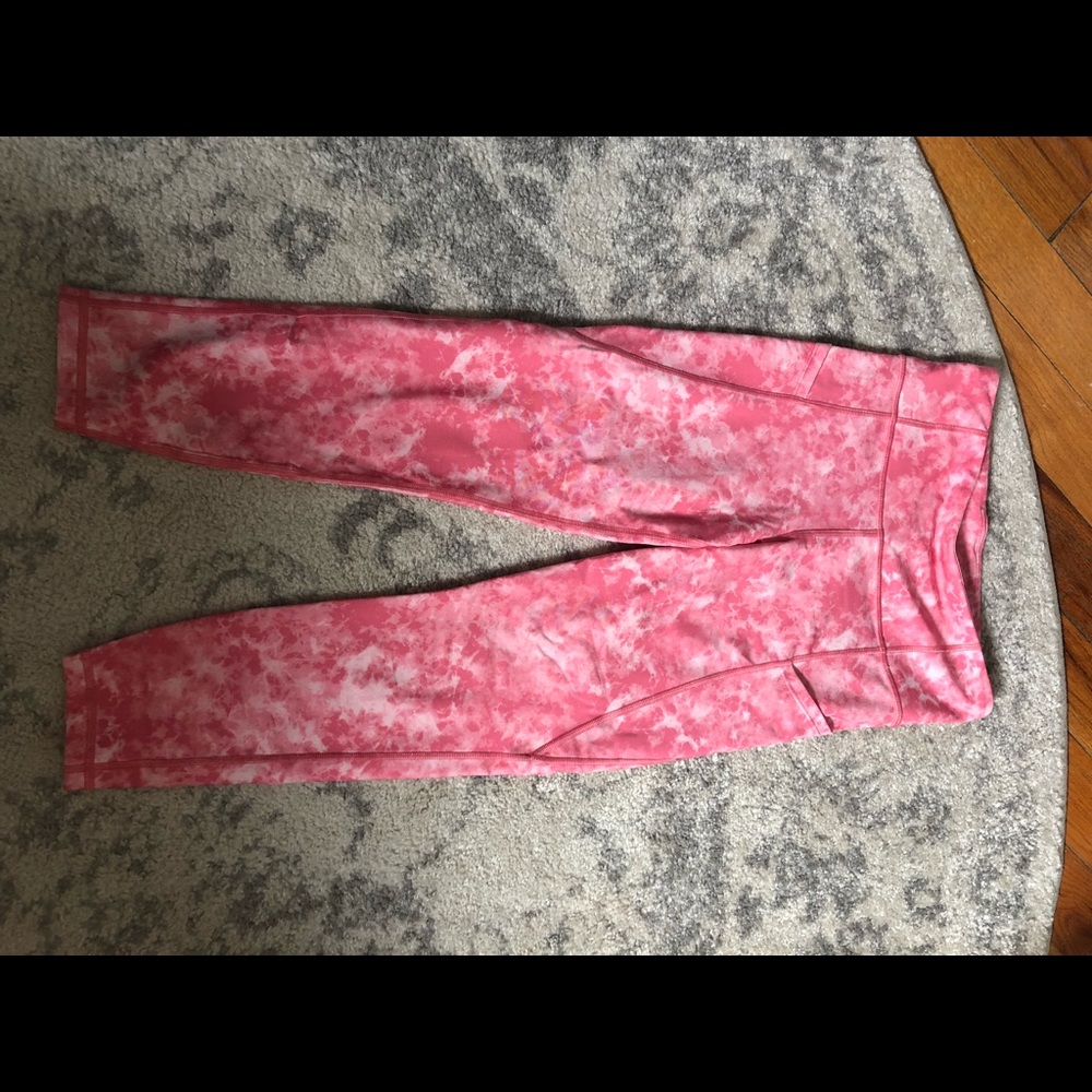 pink tie dye Gap leggings